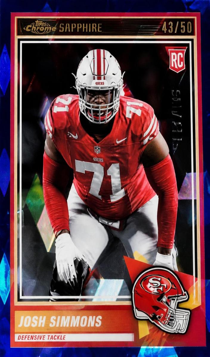 2025 Panini Score Football Cubic Josh Simmons #32