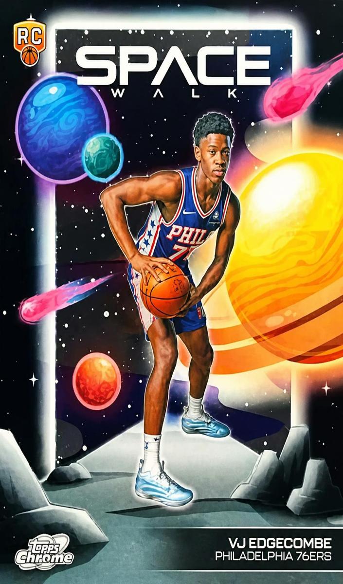 2025 Topps Cosmic Chrome Basketball VJ Edgecombe #SW-14 CGC AUTH