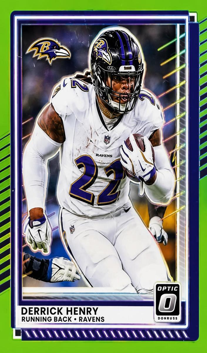 2025 Donruss Optic Football Lime Green Derrick Henry #112