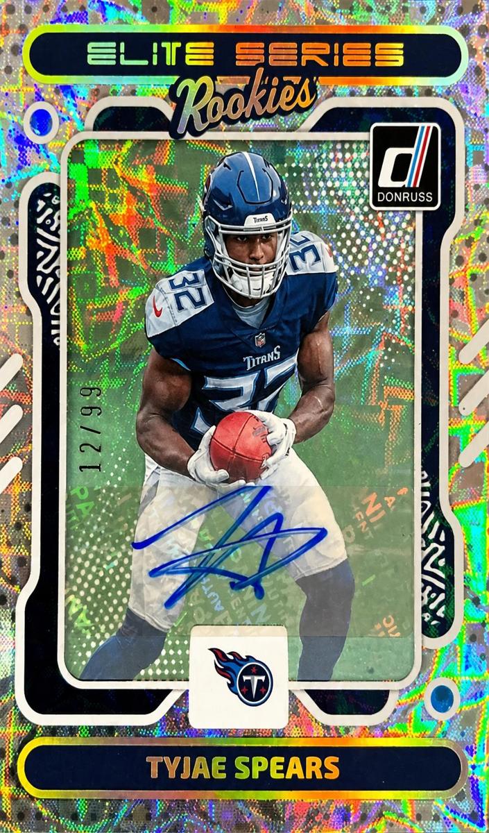 2023 Panini Donruss Football Tyjae Spears #26 SGC 10