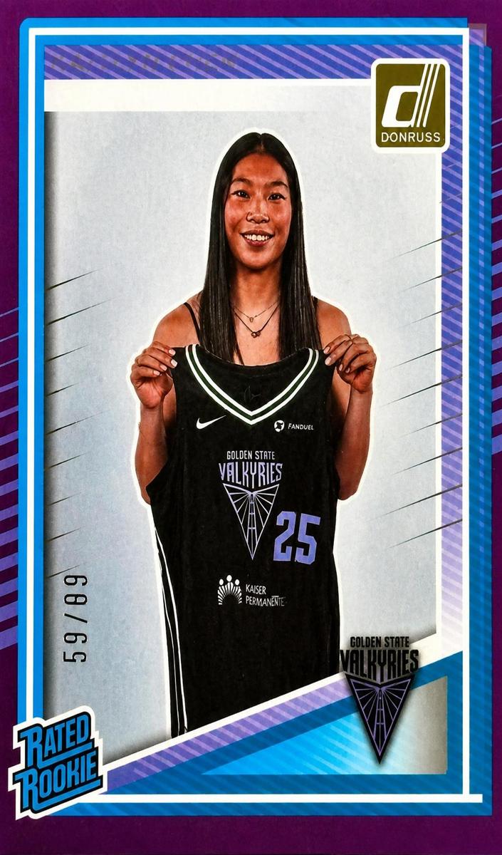 2025 Panini Donruss WNBA Basketball Purple Laser Kaitlyn Chen #90 PSA 10
