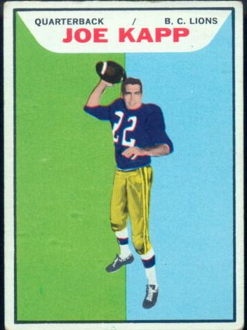 1965 Topps CFL Football Joe Kapp #12