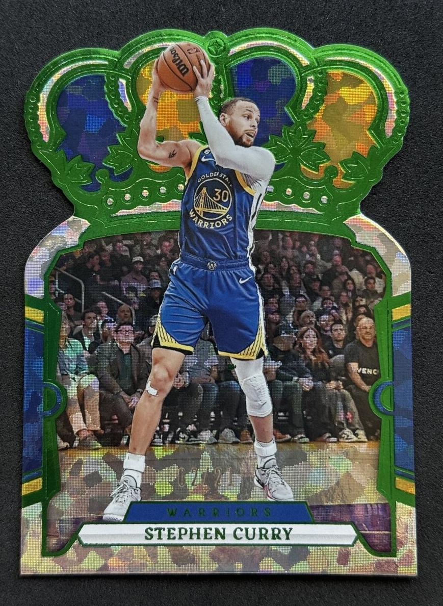2023 Panini Crown Royale Basketball Crystal FOTL Green Stephen Curry #33