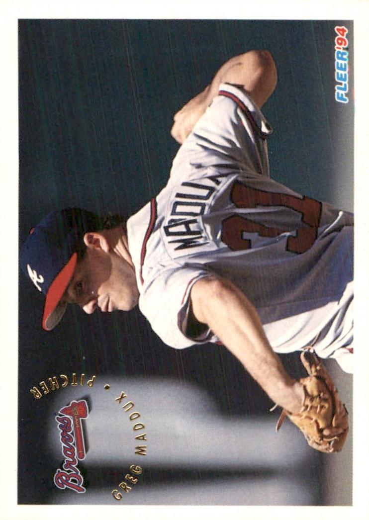 1994 Fleer Baseball Greg Maddux #365 PSA 9