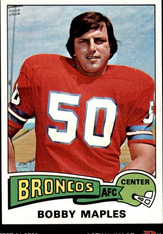 1975 Topps Football Bobby Maples #523 PSA 8