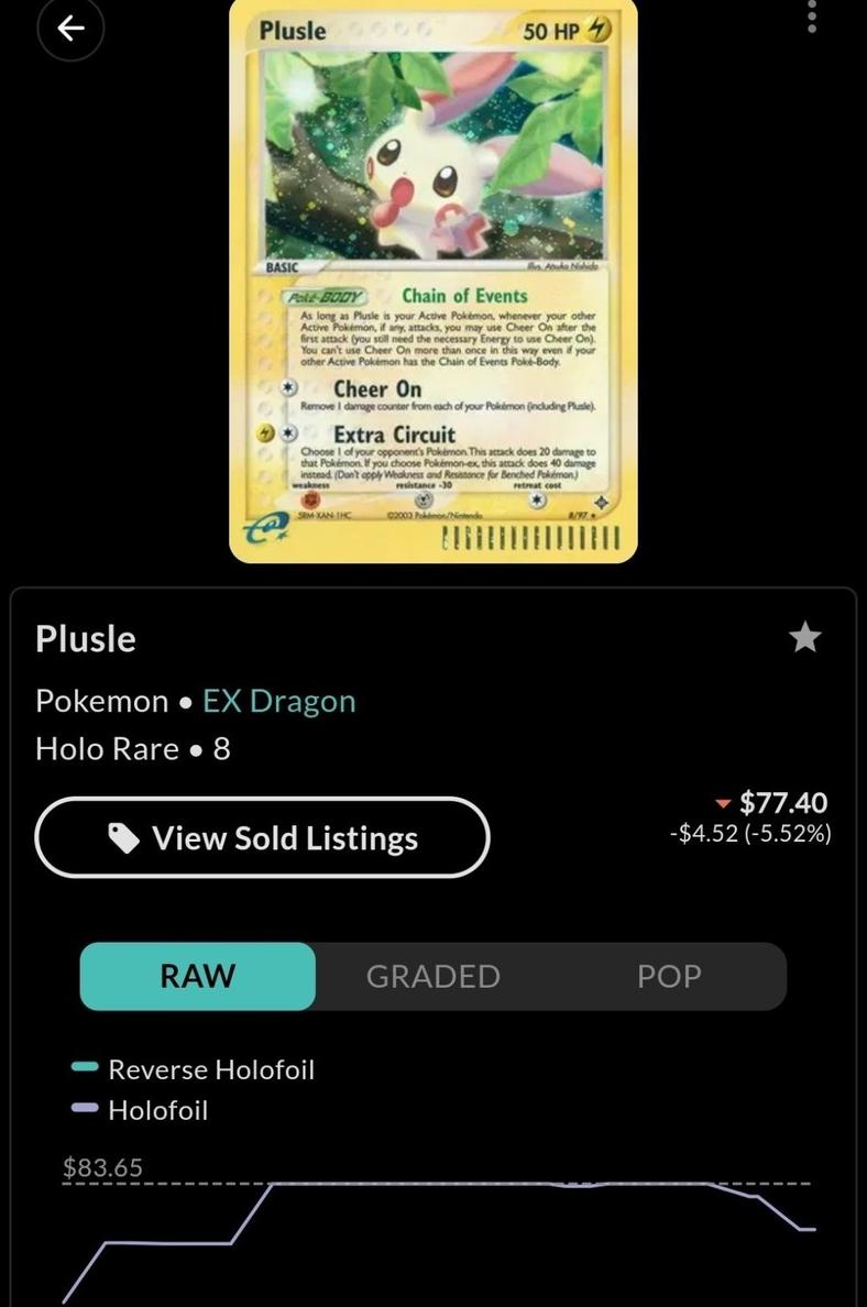 2003 Pokemon EX Dragon Plusle #8