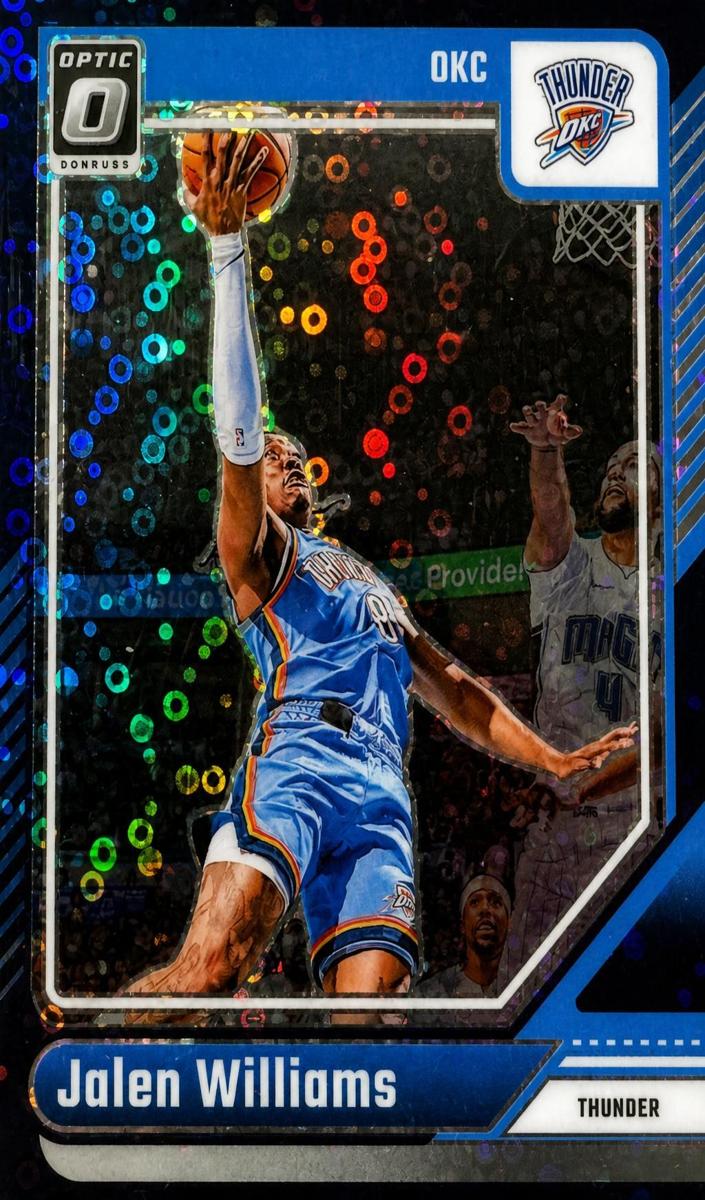 2024 Donruss Optic Basketball Fast Break Purple Jalen Williams #225