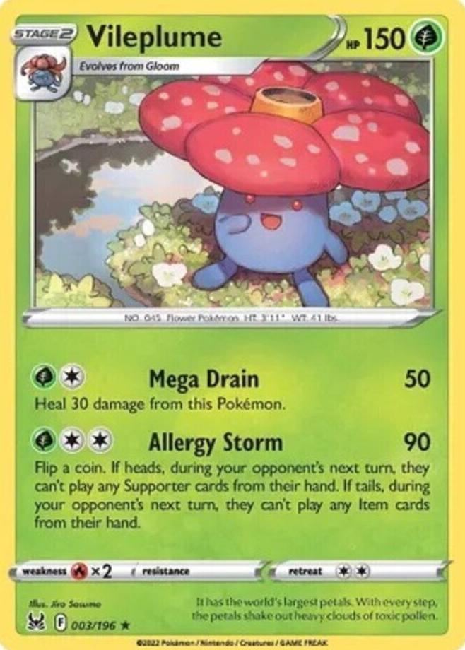 2022 Pokemon Lost Origin Vileplume #3