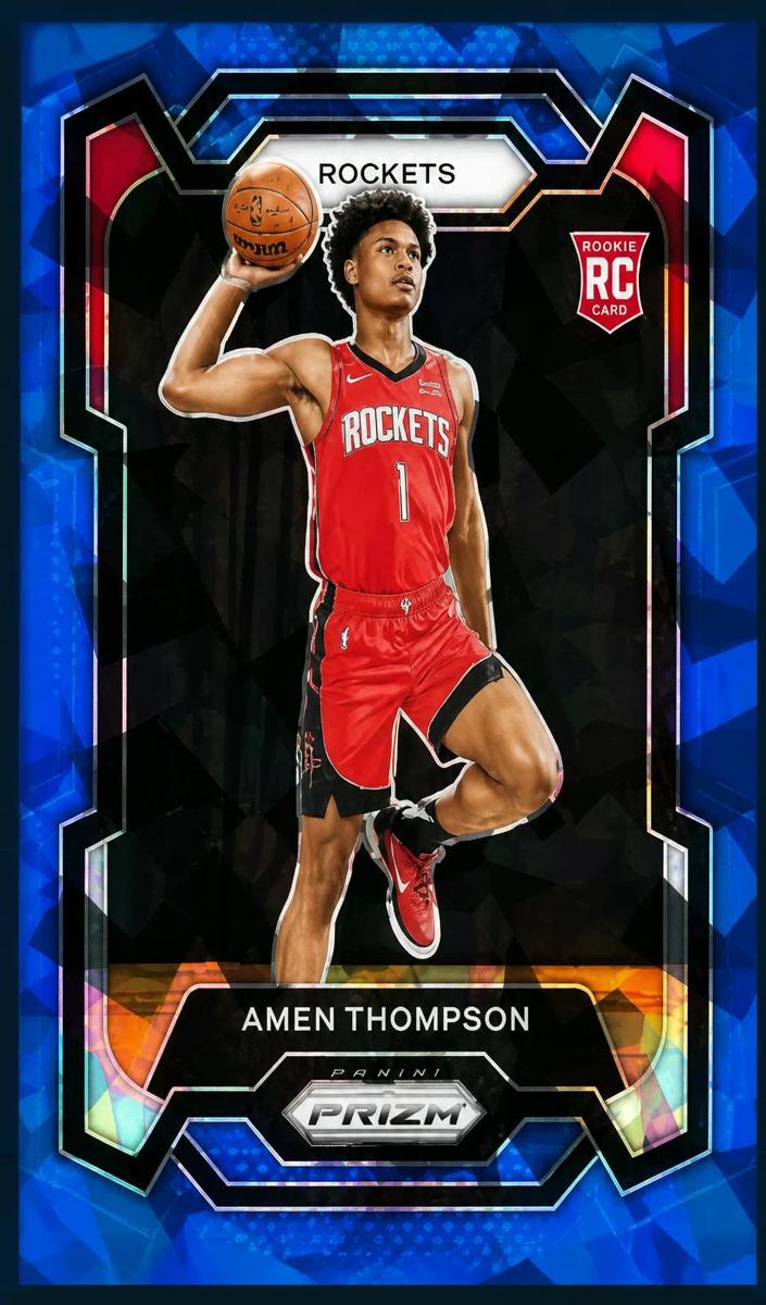 2023 Panini Prizm Basketball Blue Ice Amen Thompson #150