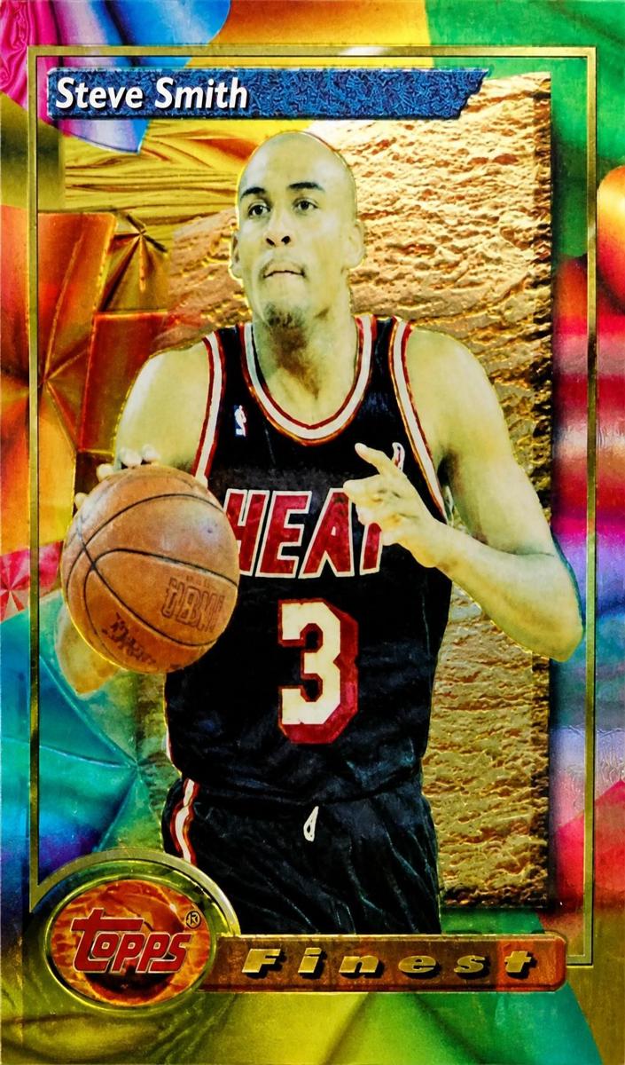 1993 Topps Finest Basketball Steve Smith #70
