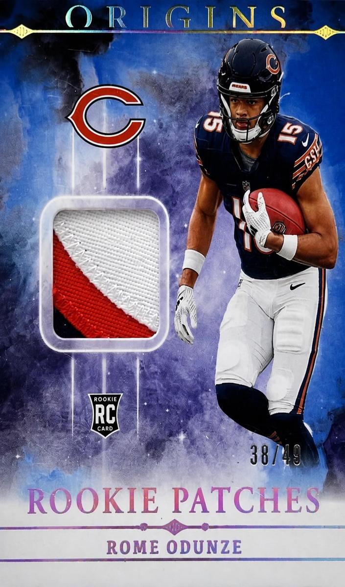 2024 Panini Origins Football Blue Rome Odunze #RPT-ROD