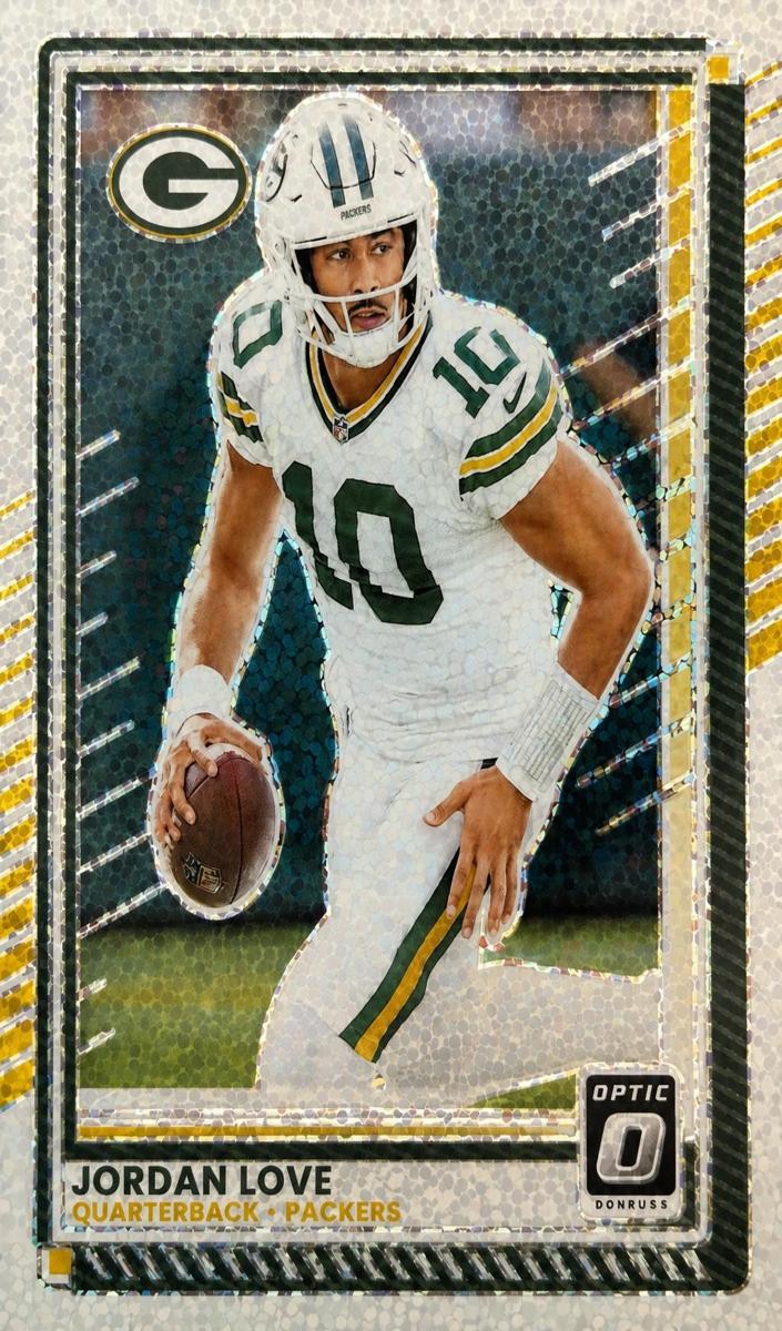 2025 Donruss Optic Football White Sparkle Jordan Love #177