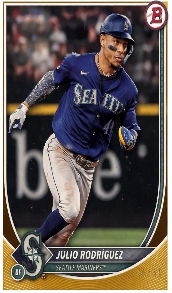 2025 Bowman Baseball Gold Border Julio Rodriguez #79