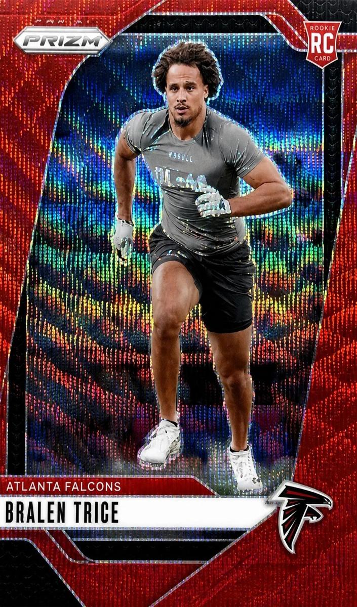 2024 Panini Prizm Football Red Wave Bralen Trice #312 PSA 8.5