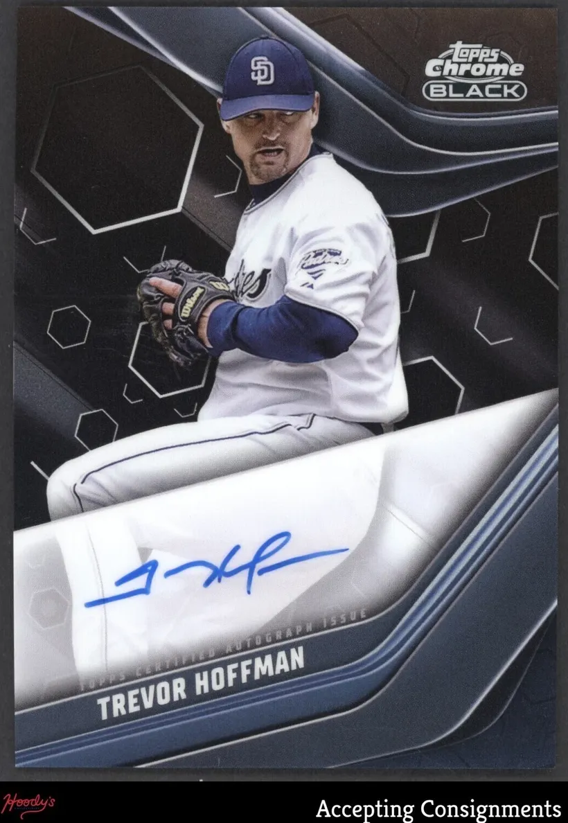 2023 Topps Chrome Black Baseball Trevor Hoffman #CBA-TH PSA 9