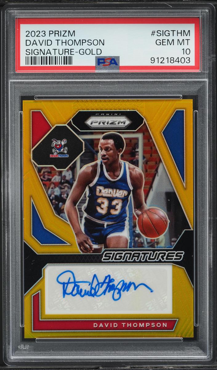 2023 Panini Prizm Basketball Gold David Thompson #SIG-THM