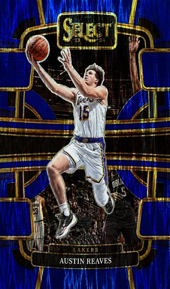 2023 Panini Select Basketball Blue Flash Austin Reaves #52