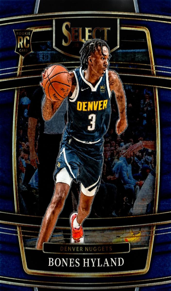 2021 Panini Select Basketball Blue Retail Bones Hyland #79