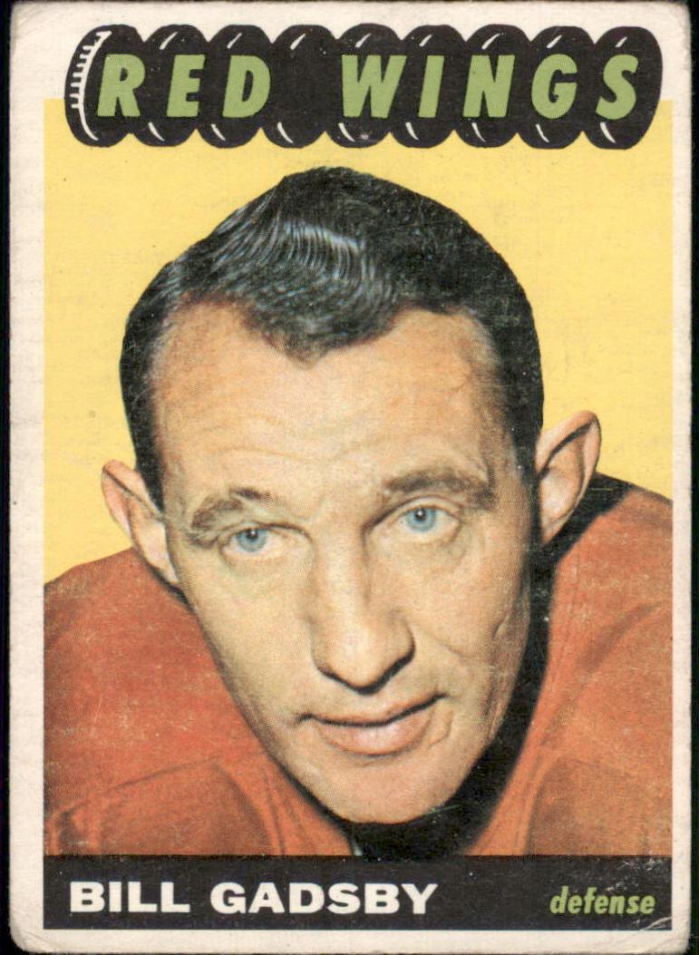 1965 Topps Hockey Bill Gadsby #44 PSA 8