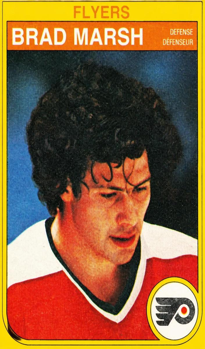 1982 O-Pee-Chee Hockey Brad Marsh #254 PSA 9