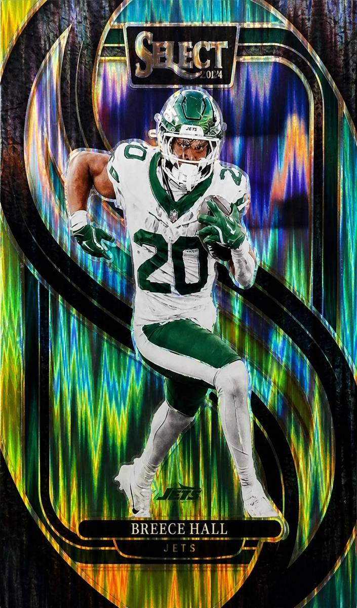 2024 Panini Select Football Green and Yellow Shock Breece Hall #111
