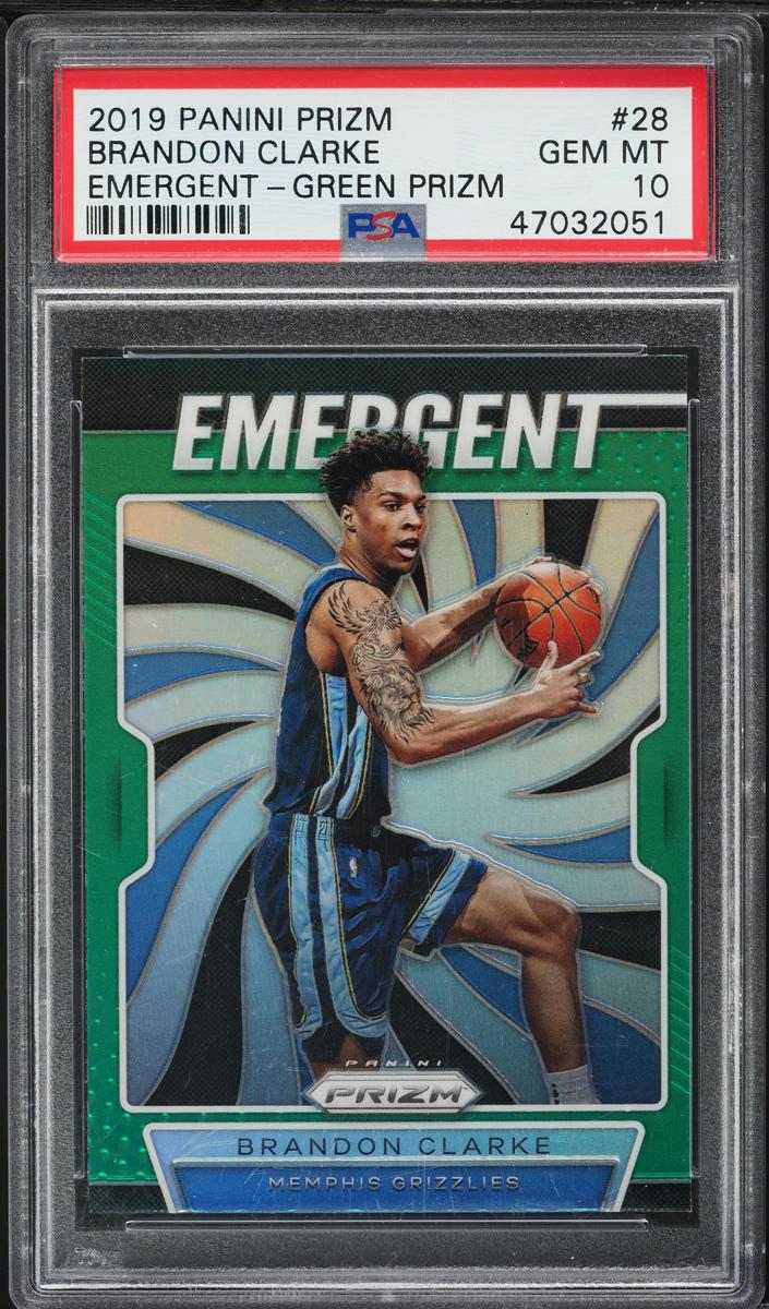 2019 Panini Prizm Basketball Prizm Green Brandon Clarke #28