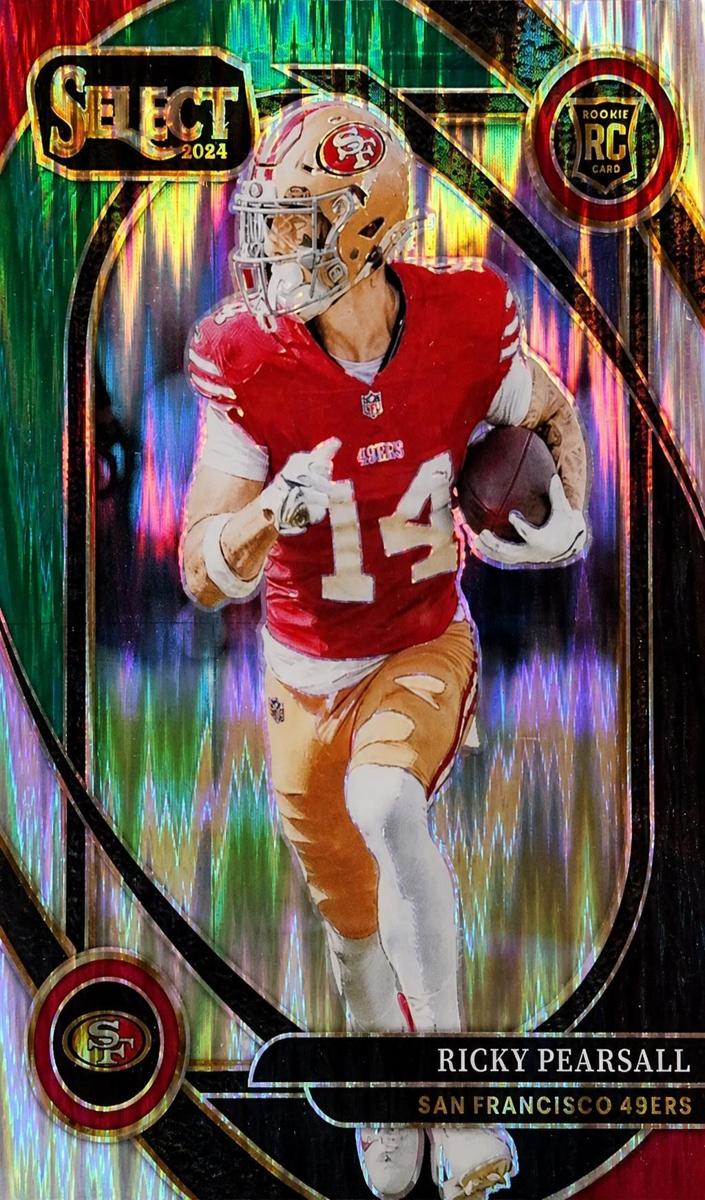 2024 Panini Select Football Black and Green Shock Ricky Pearsall #285