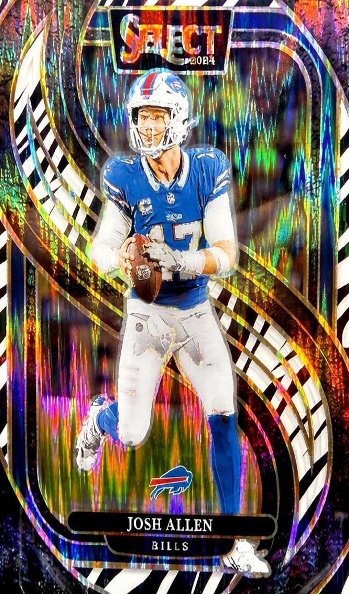 2024 Panini Select Football Zebra Josh Allen #122 PSA 10