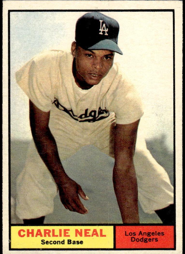 1961 Topps Baseball Charlie Neal #423