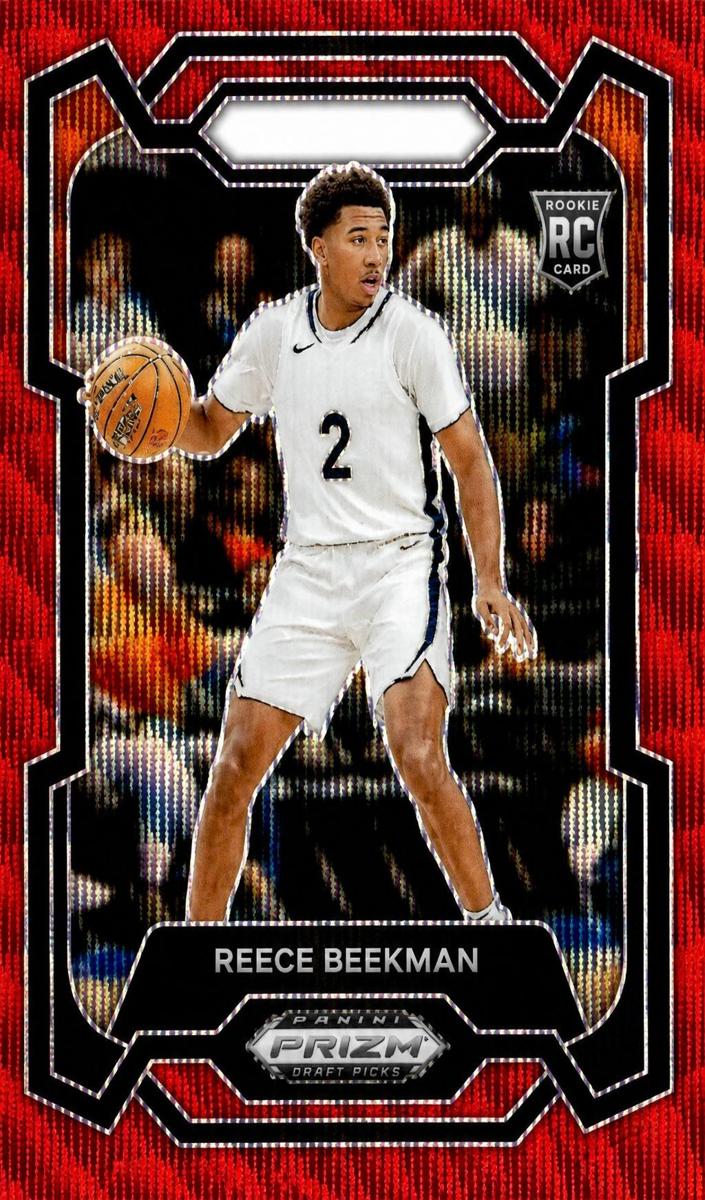 2024 Panini Prizm Draft Picks Basketball Red Wave Reece Beekman #83