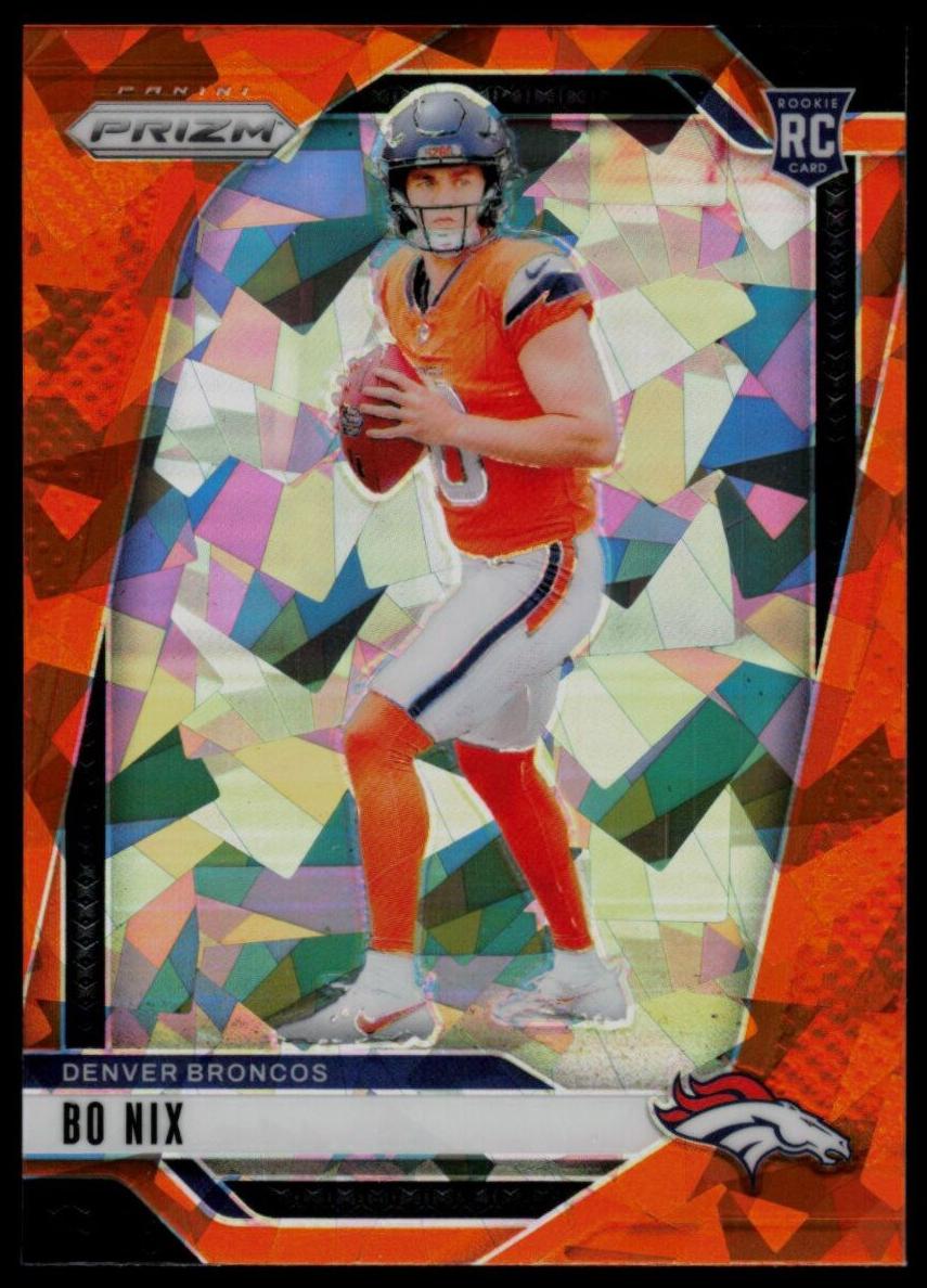 2024 Panini Prizm Football Orange Ice Bo Nix #309 PSA 10
