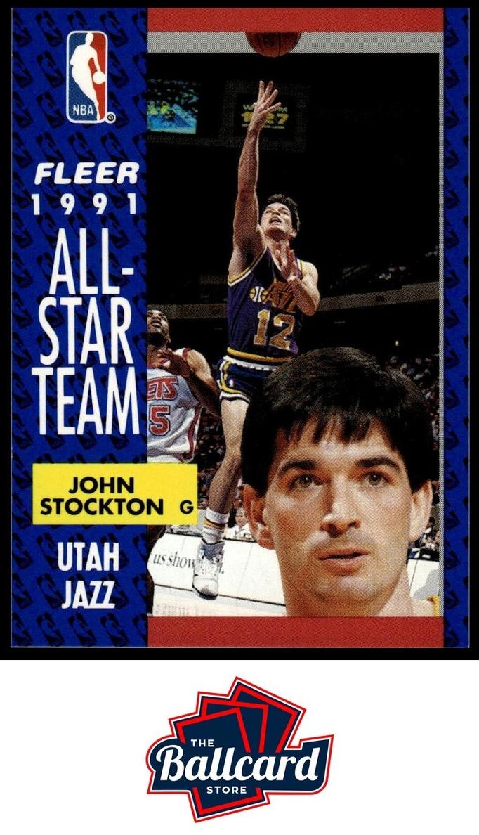 1991 Fleer Basketball John Stockton #217