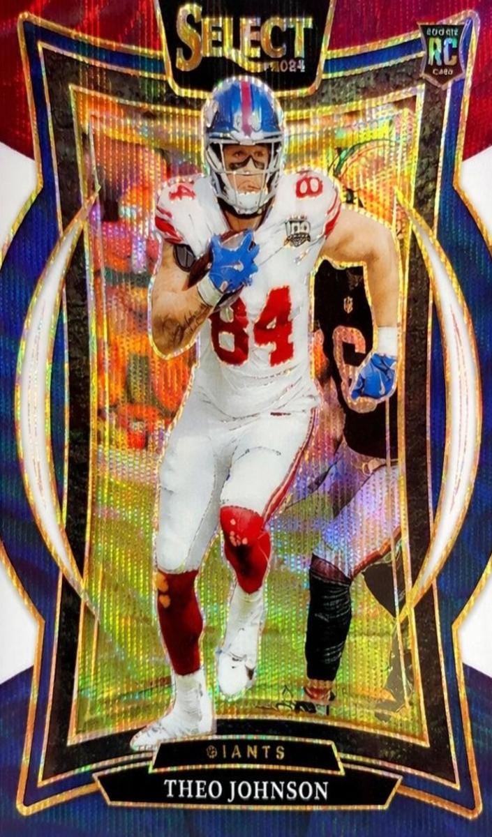 2024 Panini Select Football Tri-Color Theo Johnson #96 PSA 10