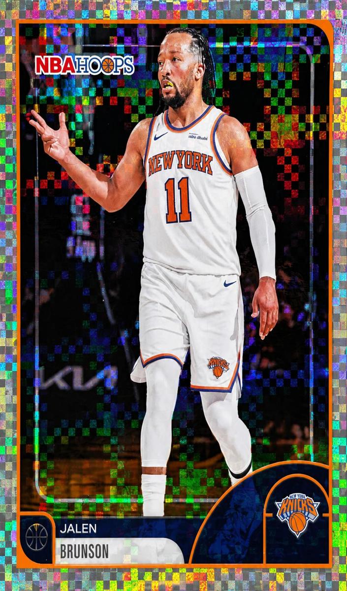 2025 Topps NBA Hoops Basketball Light Burst Jalen Brunson #190