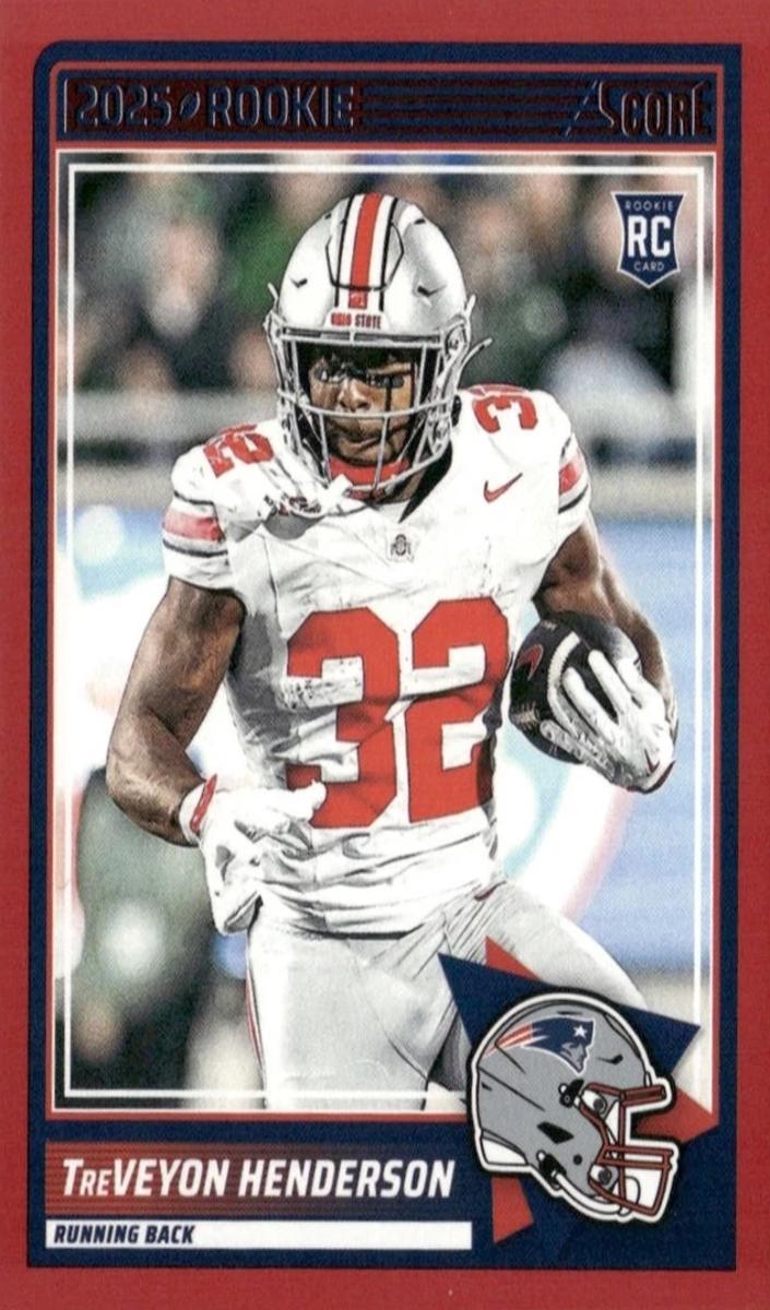 2025 Panini Score Football Red TreVeyon Henderson #59
