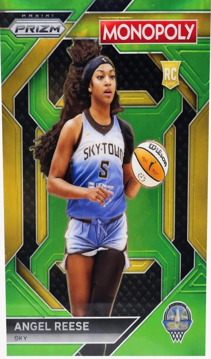 2024 Panini Prizm Monopoly WNBA Basketball Neon Green Angel Reese #WNBA16