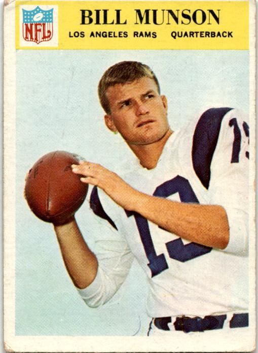 1966 Philadelphia Football Bill Munson #101 PSA 8