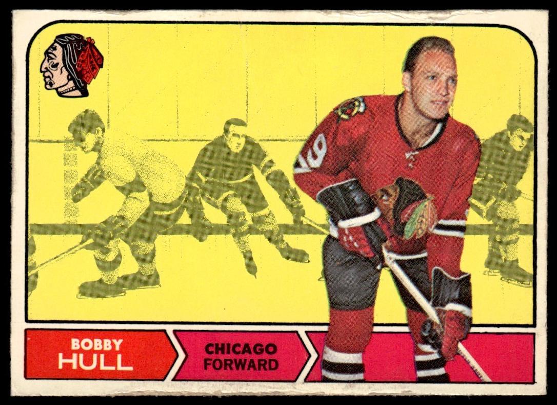 1968 O-Pee-Chee Hockey Bobby Hull #16 PSA 8