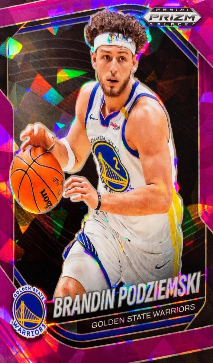 2024 Panini Prizm Black Basketball Purple Ice Brandin Podziemski #143