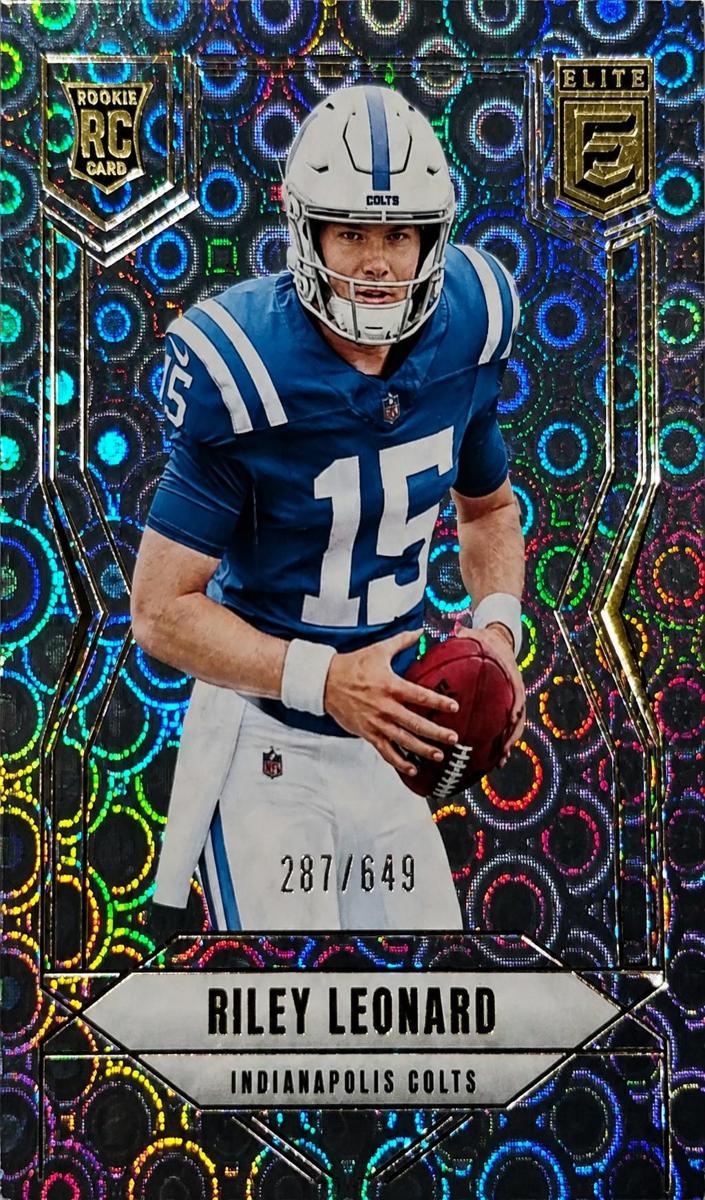 2025 Donruss Elite Football Lavender Pyramids Riley Leonard #170