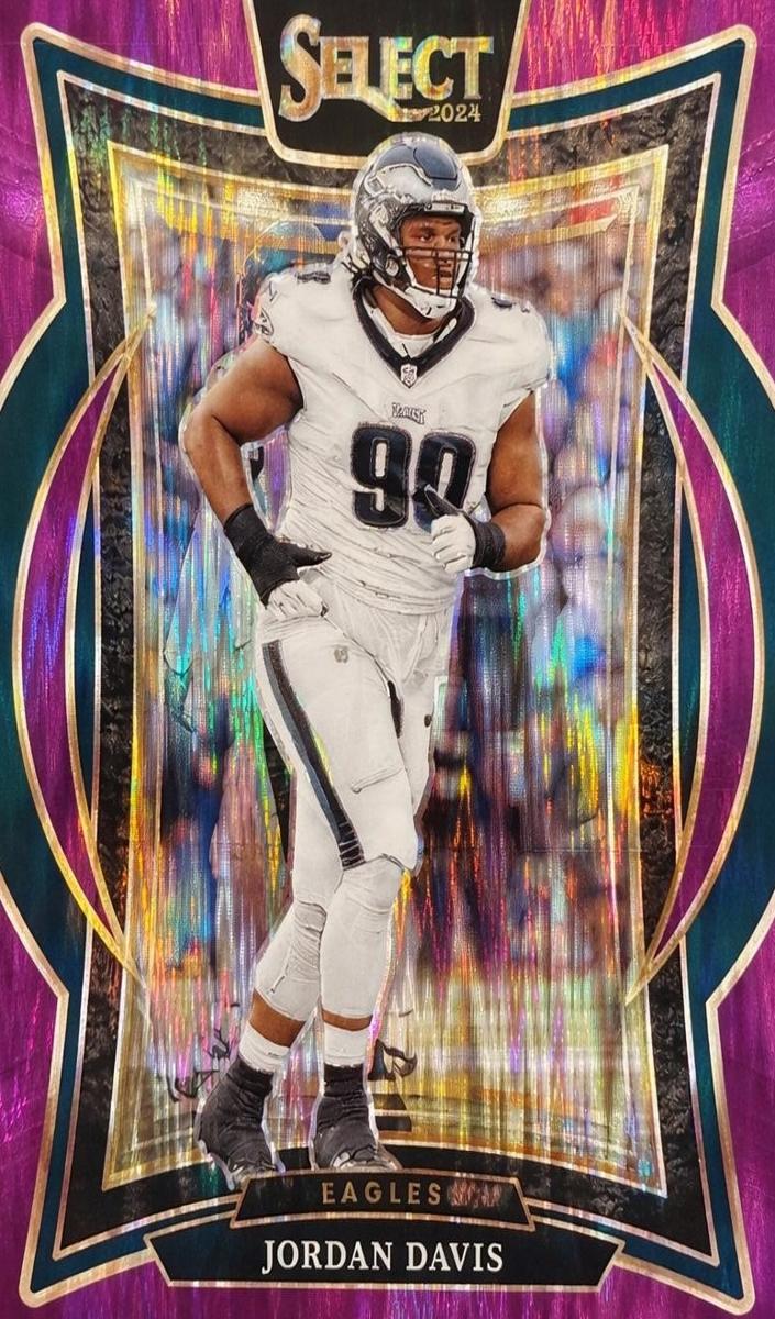 2024 Panini Select Football Purple Shock Jordan Davis #72