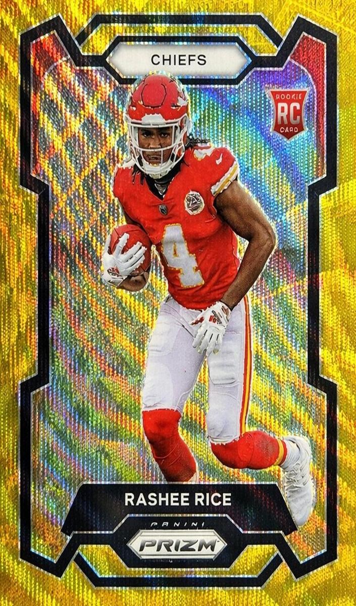 2023 Panini Prizm Football Gold Wave Rashee Rice #350
