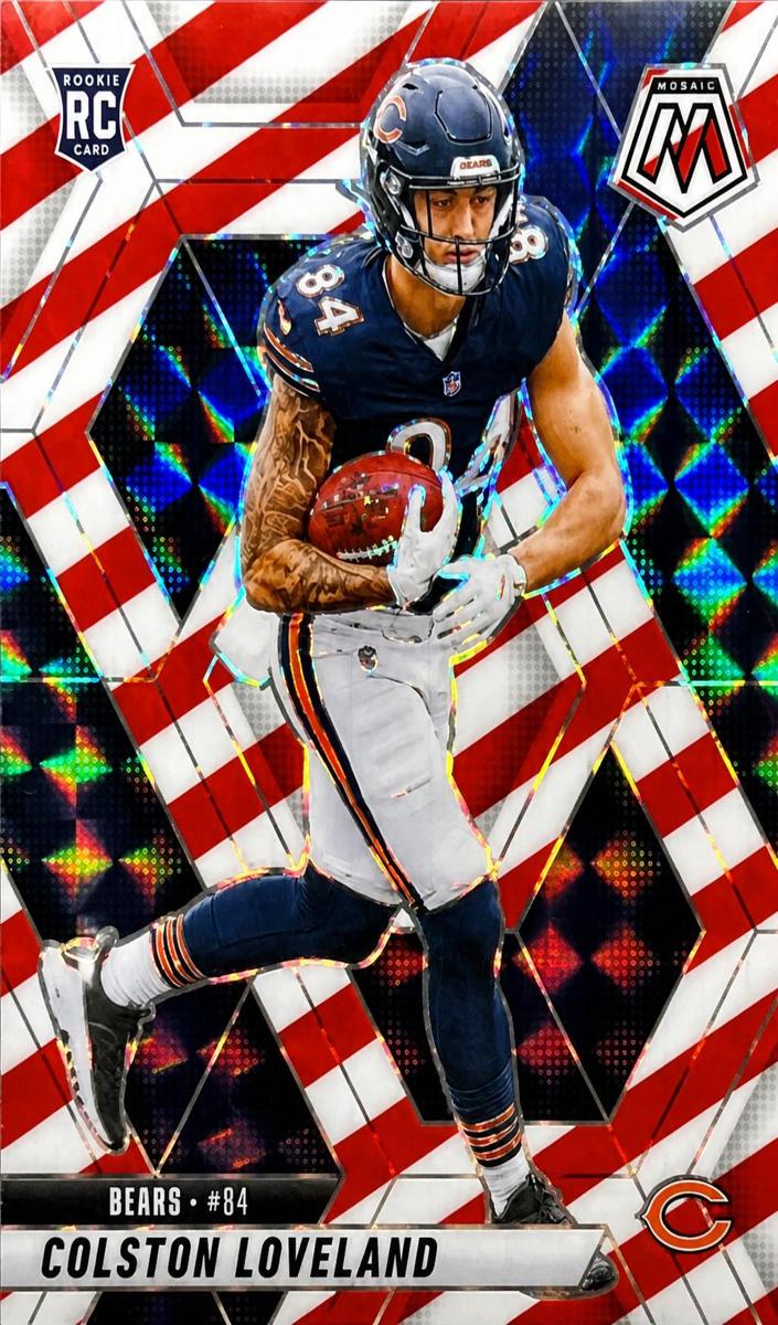 2025 Panini Mosaic Football Red and White Stripe Colston Loveland #304