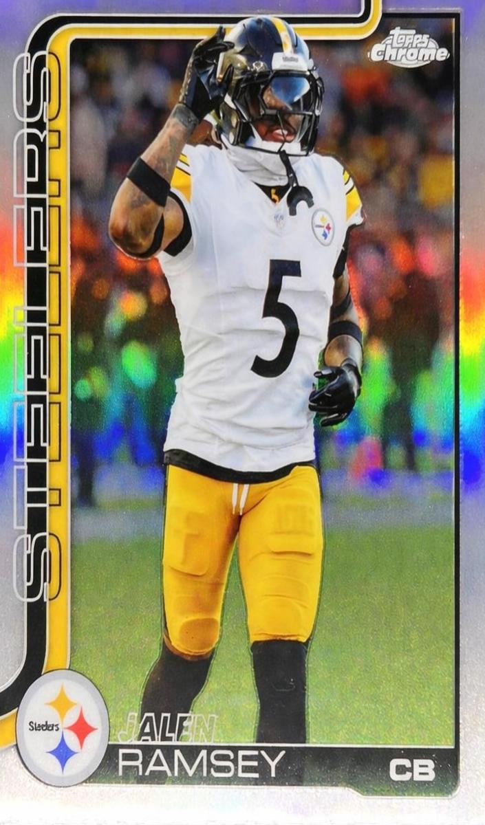 2025 Topps Chrome Football Refractor Jalen Ramsey #191
