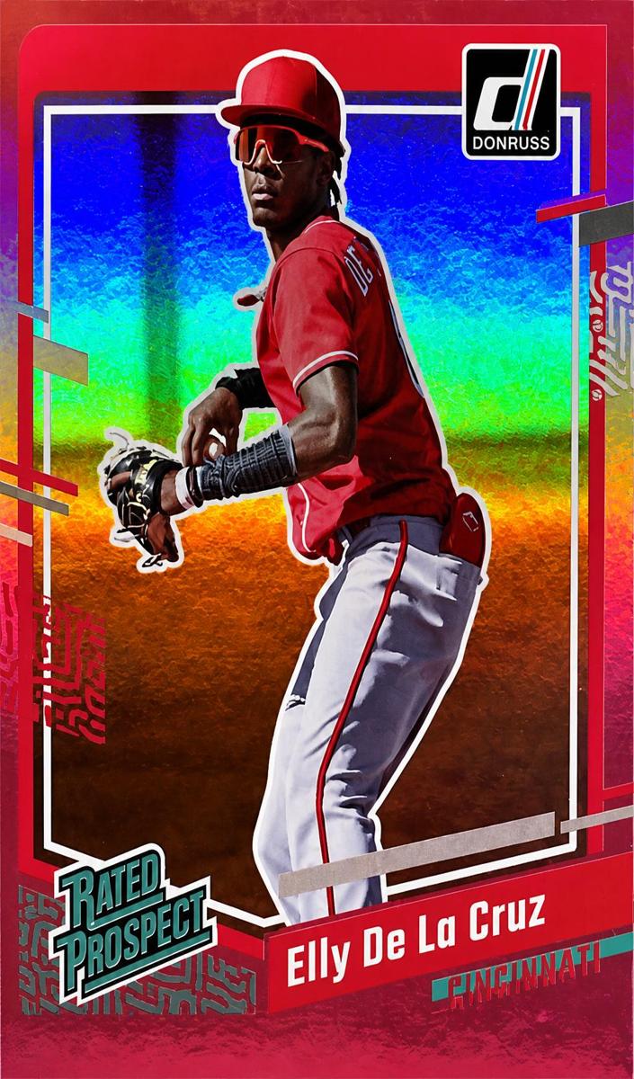 2023 Panini Donruss Baseball Pink Holo Elly De La Cruz #57