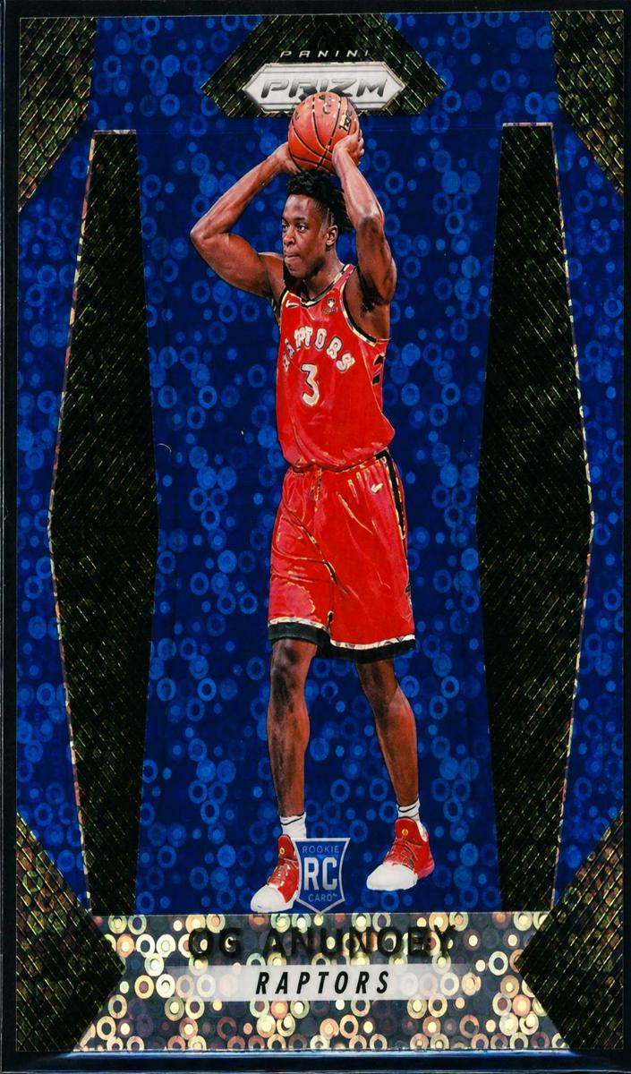 2017 Panini Prizm Basketball Prizm Blue OG Anunoby #38 PSA 10