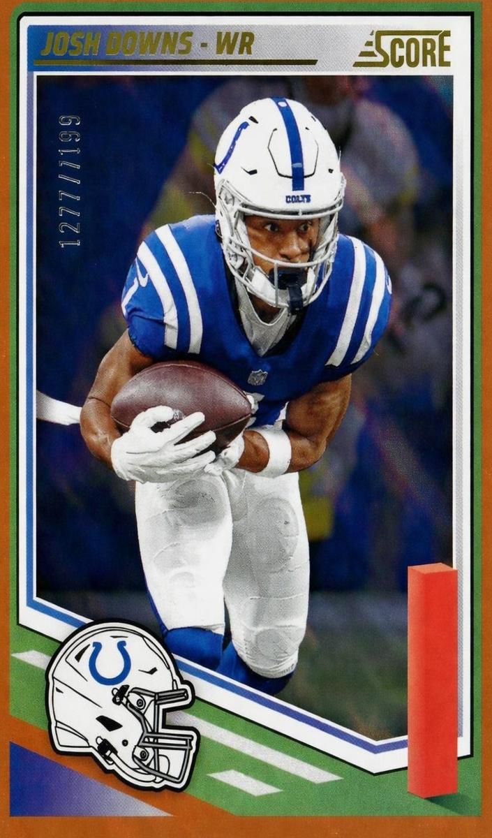 2025 Panini Score Football Orange Josh Downs #169