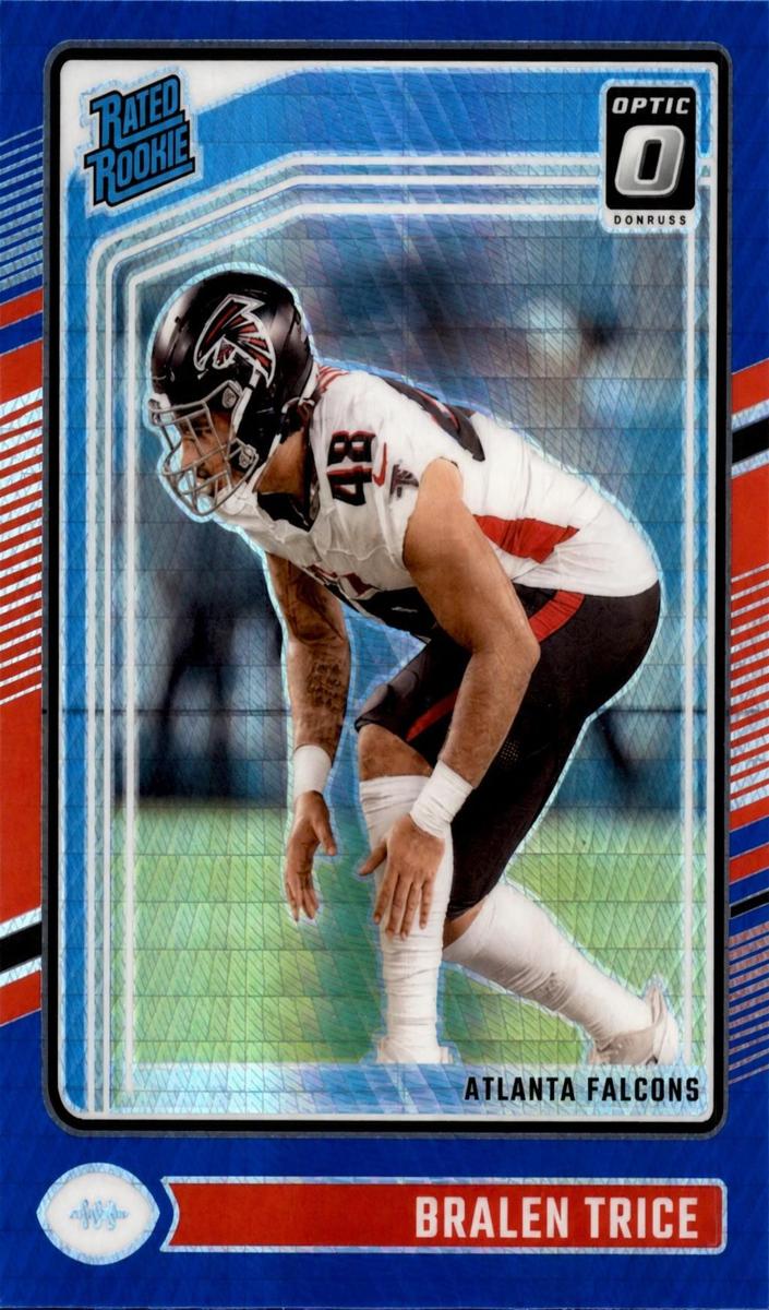 2024 Donruss Optic Football Blue Hyper Bralen Trice #212