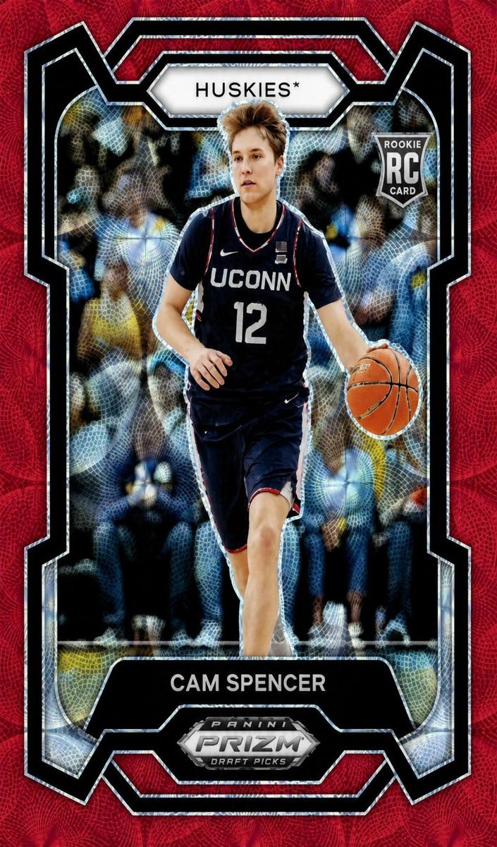 2024 Panini Prizm Draft Picks Basketball Red Scope Cam Spencer #94 PSA 10