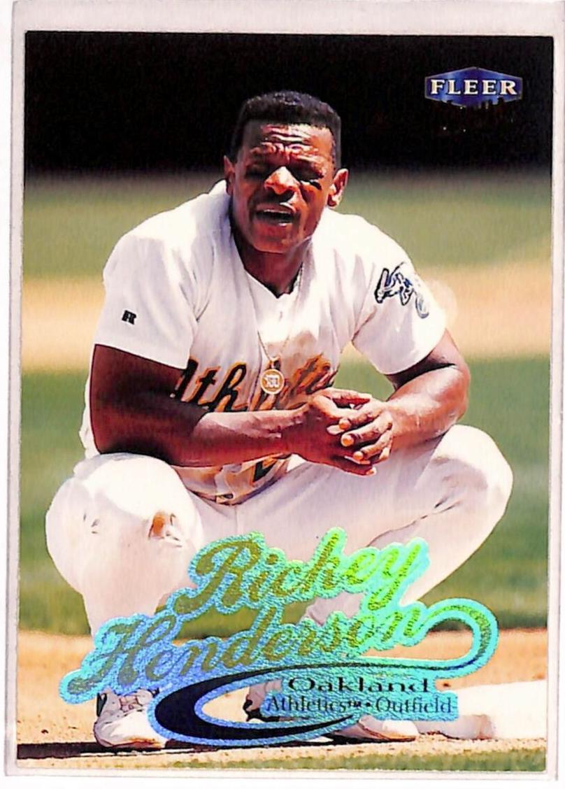 1999 Fleer Ultra Baseball Rickey Henderson #170 PSA 8